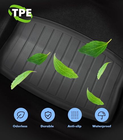 PM Auto Rear Refresh Edition الجزء السفلي من حصيرة الجذع البديلة لطراز Tesla 3 Highland 2023-2024، بطانة شحن مناسبة لجميع الأحوال الجوية TPE in Saudi Arabia