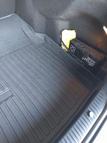 Cargo Liner - Trunk Mat for Mercedes-Benz C-Class Sedan 2015-2021 – Weather-Resistant Trunk Mats for Cars with Raised Lip – Non-Slip Car Trunk Mat Rubber – Laser Pre-Cut Design in Saudi Arabia
