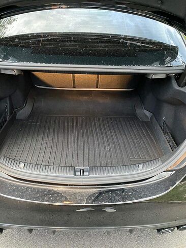 Cargo Liner - Trunk Mat for Mercedes-Benz C-Class Sedan 2015-2021 – Weather-Resistant Trunk Mats for Cars with Raised Lip – Non-Slip Car Trunk Mat Rubber – Laser Pre-Cut Design in Saudi Arabia