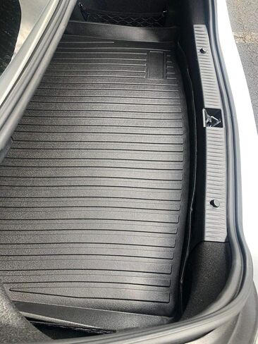 Cargo Liner - Trunk Mat for Mercedes-Benz C-Class Sedan 2015-2021 – Weather-Resistant Trunk Mats for Cars with Raised Lip – Non-Slip Car Trunk Mat Rubber – Laser Pre-Cut Design in Saudi Arabia