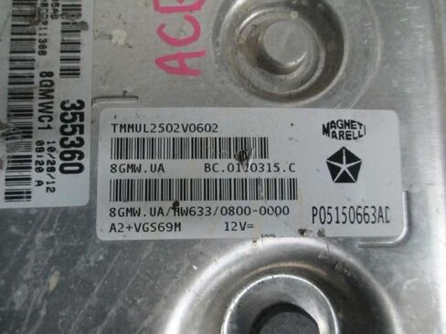 Engine ECM Control Module 1.4L Turbo Fits 13 Dart P05150663AD 05150663AD in Saudi Arabia