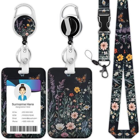 Christian Sunset Crosses Lanyard for ID Badge Holder, Retractable Reel Clip Heavy Duty ID Card Holder with Lanyard for Nurse Teacher Office Women Men in Saudi Arabia
