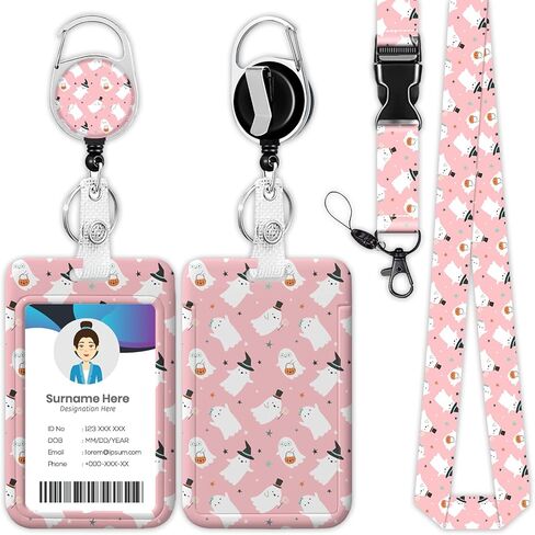 Christian Sunset Crosses Lanyard for ID Badge Holder, Retractable Reel Clip Heavy Duty ID Card Holder with Lanyard for Nurse Teacher Office Women Men in Saudi Arabia
