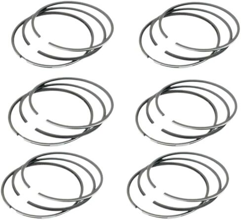 6-Piece Engine Piston Rings Set, 84.0mm Bore STD, Compatible with 3.2L V6 Engines for A3 TT T5 Models, Replaces Part Numbers 022198151A 022198151B in Saudi Arabia