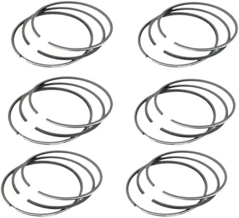 6-Piece Engine Piston Rings Set, 84.0mm Bore STD, Compatible with 3.2L V6 Engines for A3 TT T5 Models, Replaces Part Numbers 022198151A 022198151B in Saudi Arabia