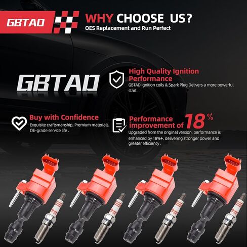 مجموعة من 4 لفائف الإشعال حزمة شرارة التوصيل مدخل عمود الحدبات موقف المحرك VVT الملف اللولبي صمام عدة لبونتياك تشيفي كوبالت HHR ماليبو كابتيفا بويك لاكروس ريجال جي إم سي صعب زحل in Kuwait