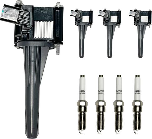 PLA07 Ignition Coil Pack with Spark Plugs for 2.7T CHEVROLET SILVERADO 1500 2019-2022, GMC SIERRA 1500 2019-2022, CADILLAC CT4 2020-2022, OE# 12690761, 12697810, 12698497, 12698943, 12710620 in Saudi Arabia