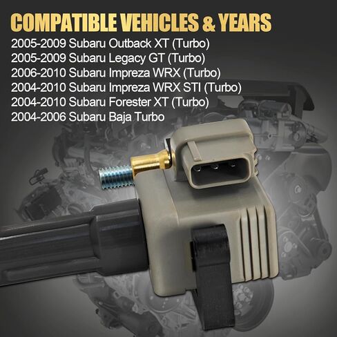 22433AA541 4pcs Ignition Coils Compatible with Subaru Impreza Forester Baja Outback Legacy 2.5L 2004-2010 Replace 22433AA540 22433AA542 22433AA480 22433AA640 22433AA641 in Kuwait