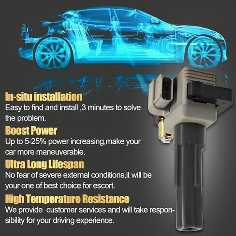 22433AA541 4pcs Ignition Coils Compatible with Subaru Impreza Forester Baja Outback Legacy 2.5L 2004-2010 Replace 22433AA540 22433AA542 22433AA480 22433AA640 22433AA641 in Kuwait