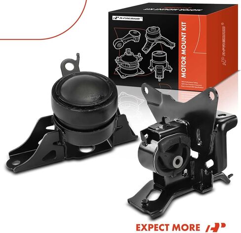 A-Premium 2PCS Engine Motor Mount and Transmission Mount Kit Compatible with Toyota Yaris 2006-2011, Yaris 2015-2017 1.5L, Manual Transmission, Replace# 1237221131 in Saudi Arabia