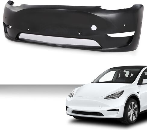 لوحة غطاء المصد الأمامي من CHEDA مع فتحة مستشعر بارك متوافقة مع طراز Tesla Y 2020-2023 149374500A, 1493736S0A باللون الأسود in Saudi Arabia