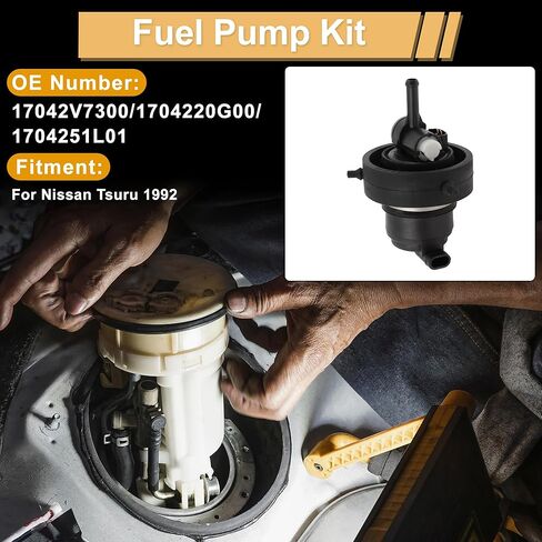 Electric Intank Fuel Pump Replacement Fit for Nissan Tsuru 1.6L 4-Cylinder 1992 Car Replaces 17042-V7300 17042-20G00 17042-51L01 in Saudi Arabia