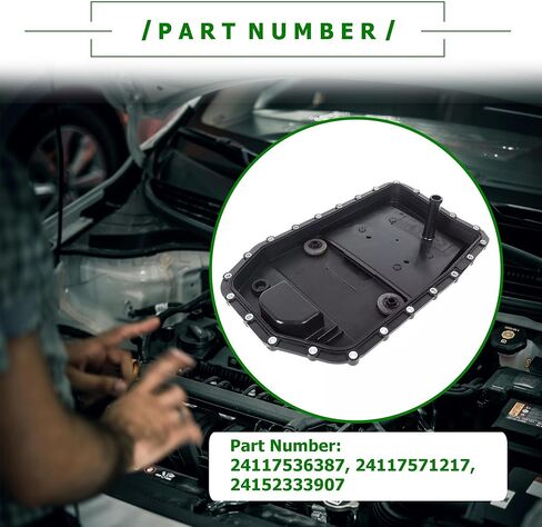 265-851 Transmission Oil Pan & Gasket & Bolts Kit 6HP19 Compatible with BMW 128i 135i 323i 325i 325xi 328i 328xi 330i 330xi 335i 525i 525xi 528i 528xi 530i 530xi 535i X5 X6 Z4 Replace 24152333907 in Kuwait