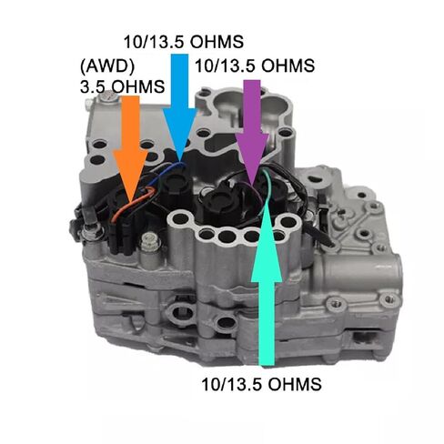 TR580 Torque Converter Lock-up Solenoid & Torque Converter Shift Control AWD Solenoids 4PCS for Subaru CVT Transmission for Subaru Crosstrek Forester Legacy Outback Impreza in Saudi Arabia
