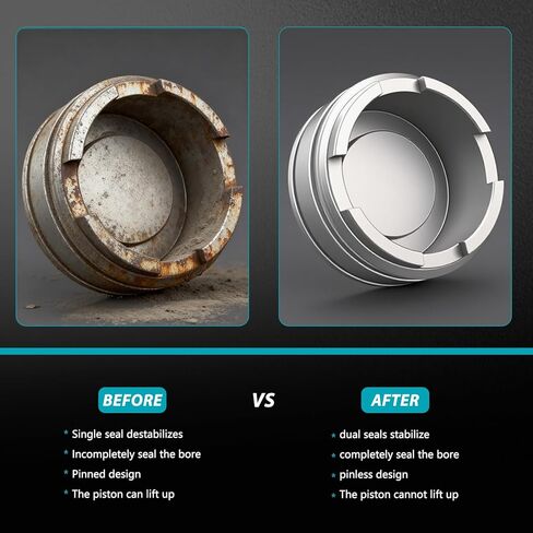 Pinless Accumulator Piston Kit 77998-03K S74927K 1-2 or 3-4 Compatible with GM Sonnax 200-4R TH200-4R TH700-R4 4L60 4L60-E 4L65-E 4L70-E ‎62-77998-03K 7799803K 342-5806 74927K K61985 K61985L in Kuwait