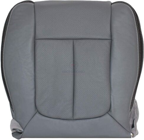 Richmond Auto Upholstery - Driver Side Perforated Compatible with 2012-2014 Ford F150 Platinum, Replacement Leather Seat Cover Pecan Brown in Saudi Arabia