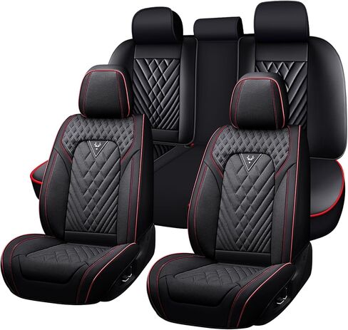 for Audi A7 2012-2025 Car Seat Covers, Premium Car Seat Cushion,Waterproof Seat Protectors, Luxury Automotive Interior Accessories Cover (5-Seat Set, Gray/Black) in Kuwait