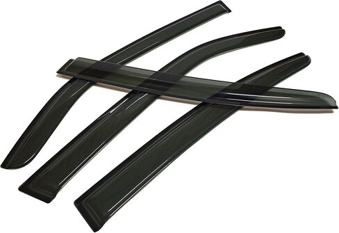 Smoke Tinted Window Visors Vent Sun Shade Rain Wind Guards Compatible with Dodge Charger 2006-2010 in Kuwait