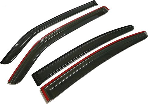 Smoke Tinted Window Visors Vent Sun Shade Rain Wind Guards Compatible with Dodge Charger 2006-2010 in Kuwait