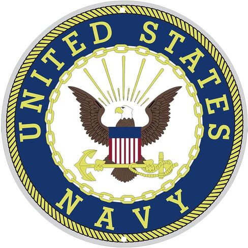 United States Marines Logo Metal Sign Marines Wall Decor, 12 Inch Round Marines Emblem, US Military Service Branch Wall Decorr (Red) in Kuwait