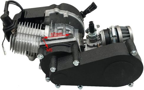 High Performance 50cc 49cc 2 Stroke Pull Start Engine Motor + Gear Box for Mini Moto Dirt Bike Quad Scooter Pocket Bike in Saudi Arabia