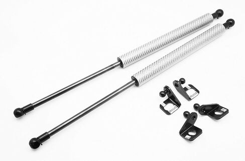 Autobahn88 Hood Lift Support Kit with Gas Struts and Brackets, Compatible with 1997-2001 Honda Prelude BB5 BB9 H22 (Matt Black) in Saudi Arabia