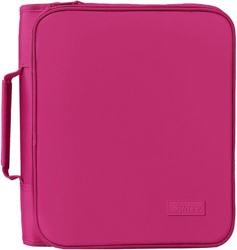 SUNEE Zippered Binder Bag with Handle, 2-Inch 3-Ring O-Ring, 500-Sheet Capacity, Includes Zip Pocket, 5-Tab Expanding File Folder, Multi-Pocket Organizer Binder for Middle School, Lavender Purple in Saudi Arabia