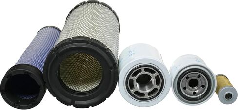 طقم فلتر ST-1013 متوافق مع جرار TYM T474 HST يستبدل الهواء الخارجي P827653، الهواء الداخلي P829332، الزيت EA00004647A، الوقود 14171020090، الهيدروليكي 14722302100 in Saudi Arabia