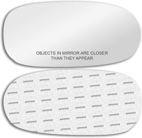 New Replacement Mirror Glass with Full Size Adhesive for 1997-2004 Chevrolet Corvette C5 Chevy SSR Passenger Side View Right RH in Saudi Arabia