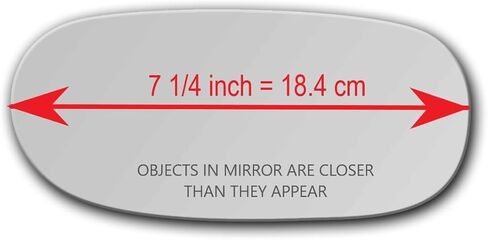 New Replacement Mirror Glass with Full Size Adhesive for 1997-2004 Chevrolet Corvette C5 Chevy SSR Passenger Side View Right RH in Saudi Arabia