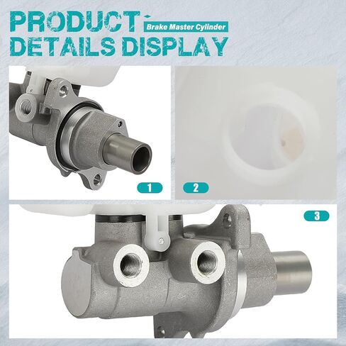 أسطوانة الفرامل الرئيسية مع الخزان والغطاء متوافقة مع سيارات كرايسلر ودودج - 300 2009-2019، تشالنجر 2011-2019، شاحن 2009-2019- يستبدل # M630610 in Saudi Arabia
