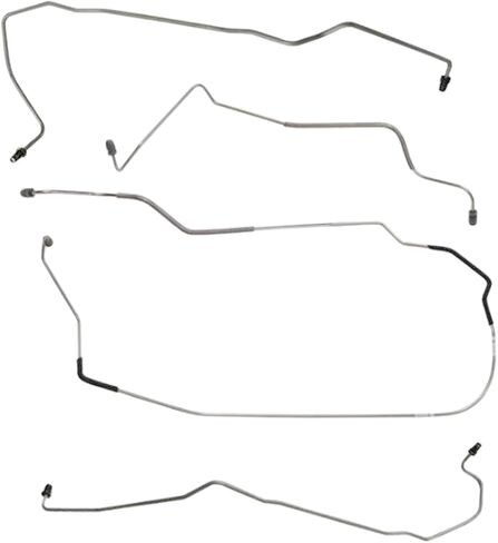 Inline Tube Compatible with 2000-05 Buick Park Avenue Four-Wheel Disc w/ABS Front Brake Line Kit 5pc, OE Steel in Saudi Arabia