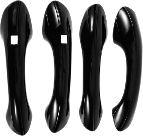 Exterior Door Handle Cover Trim for Hyundai Santa Fe 2019-2023 Door Handle Cover Gloss Black ABS 1 Set in Kuwait