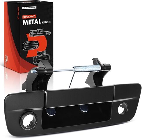 A-Premium Upgraded Metal Tailgate Handle Liftgate Latch Handle with Keyhole Compatible with Ram 1500, 2500, 3500, 2013-2018, Primed Black, Replace# 68197873AA-PTM-MT in Saudi Arabia