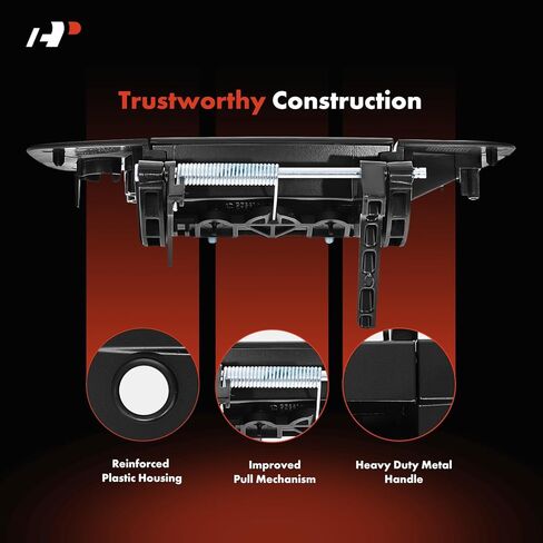 A-Premium Upgraded Metal Tailgate Handle Liftgate Latch Handle with Keyhole Compatible with Ram 1500, 2500, 3500, 2013-2018, Primed Black, Replace# 68197873AA-PTM-MT in Saudi Arabia
