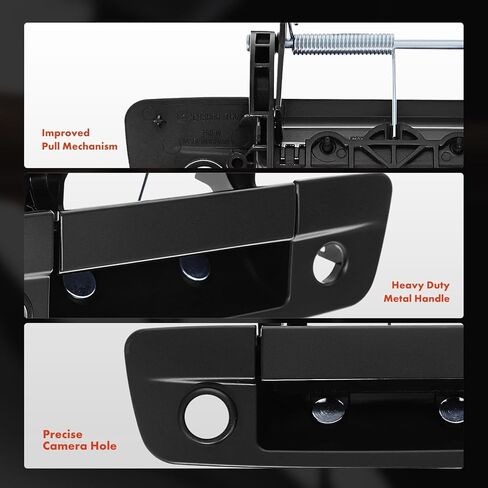 A-Premium Upgraded Metal Tailgate Handle Liftgate Latch Handle with Keyhole Compatible with Ram 1500, 2500, 3500, 2013-2018, Primed Black, Replace# 68197873AA-PTM-MT in Saudi Arabia