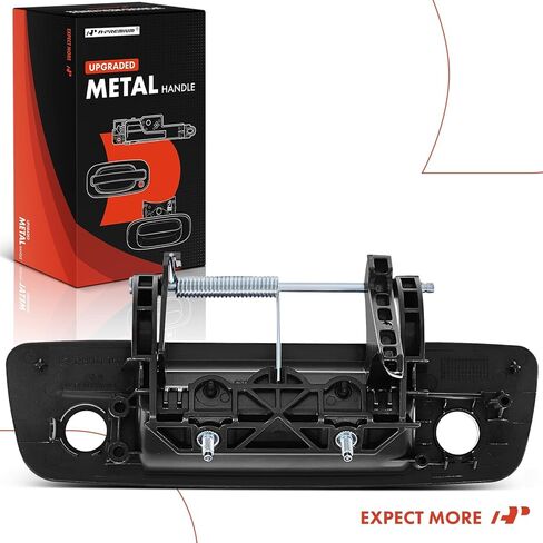 A-Premium Upgraded Metal Tailgate Handle Liftgate Latch Handle with Keyhole Compatible with Ram 1500, 2500, 3500, 2013-2018, Primed Black, Replace# 68197873AA-PTM-MT in Saudi Arabia