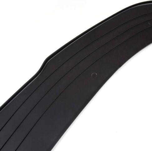 Universal Valance V2 PU الشفة الأمامية الممتصة للصدمات لوحة مقسمة مسطحة أسفل لوحة الناشر جناح الذقن متوافق مع BMW E60 Benz C250 C300 (قم بقياس المصد الخاص بك قبل الشراء - 66 بوصة طول × 21 بوصة عمق) in Saudi Arabia
