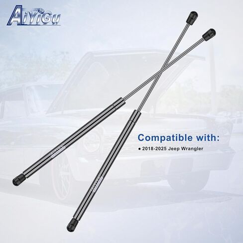 68282670AA Rear Window Glass Shocks Struts Lift Supports Gas Springs Compatible with 2018 2019 2020 2021 2022 2023 2024 2025 Jeep Wrangler, Replacement 68282670AB, Pack of 2 PCS in Saudi Arabia