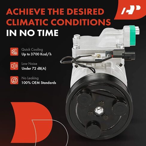 A-Premium Air Conditioner AC Compressor with Clutch Compatible with Hyundai Grand Starex H1 2006-2015 in Saudi Arabia
