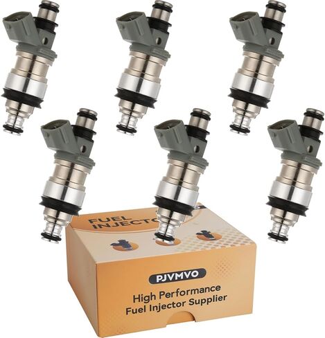1995-1998 5VZ 3.4L Fuel Injectors,Compatible with/Toyota 3.4 Tacoma T100 4Runner 1995-1998,|2 Holes| |Set of 6| |OE#23250-62030| in Saudi Arabia