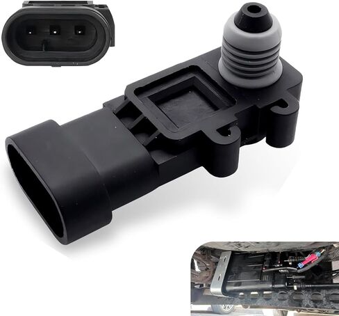 Car Fuel Tank Pressure Sensor, Heat-Resistant Anti-Aging Fuel Tank Pressure Sensor, OEM #16196060,16238399,12219388, Compatible with Chevy, Buick, GMC, Oldsmobile, Hummer, Pontiac (Black) in Kuwait