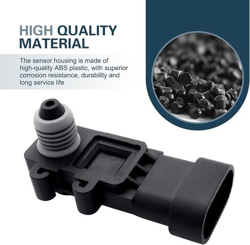 Car Fuel Tank Pressure Sensor, Heat-Resistant Anti-Aging Fuel Tank Pressure Sensor, OEM #16196060,16238399,12219388, Compatible with Chevy, Buick, GMC, Oldsmobile, Hummer, Pontiac (Black) in Kuwait