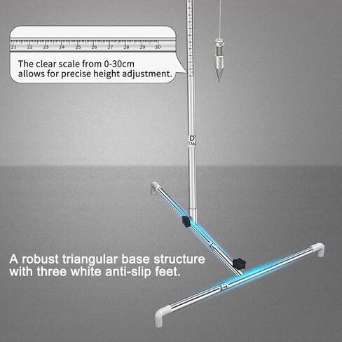 ADAS أداة معايرة الرادار تهدف مجموعة الهدف العاكس الزاوية مع البوب ​​راسيا، والوقوف مع مقياس 0-30 سم، Plumbob مع سلسلة، أداة معايرة السيارة متوافقة مع كيا هوندا تويوتا مازدا فورد جنرال موتورز هيونداي in Kuwait