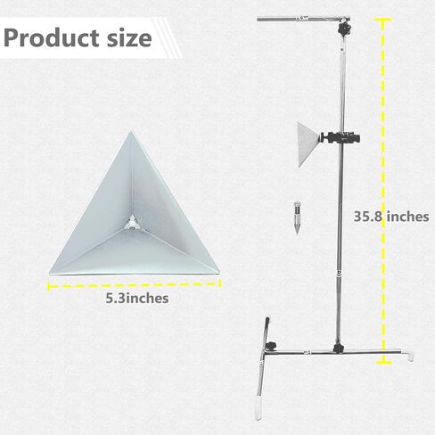 ADAS أداة معايرة الرادار تهدف مجموعة الهدف العاكس الزاوية مع البوب ​​راسيا، والوقوف مع مقياس 0-30 سم، Plumbob مع سلسلة، أداة معايرة السيارة متوافقة مع كيا هوندا تويوتا مازدا فورد جنرال موتورز هيونداي in Kuwait