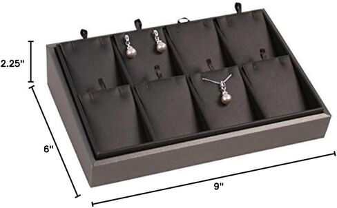 Steel Grey Jewelry Pendant/Earring Tray ~ Holds 8 Pairs in Kuwait
