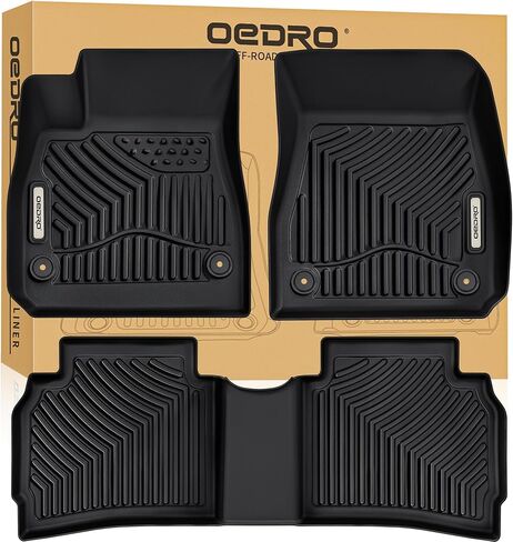 OEDRO Floor Mats Fit for 2016-2025 Chevy Malibu, Custom Fit Malibu 2025 Floor Liners All Weather Protection Car Mats TPE Accessories, 1st and 2nd Row Floor Liners in Saudi Arabia