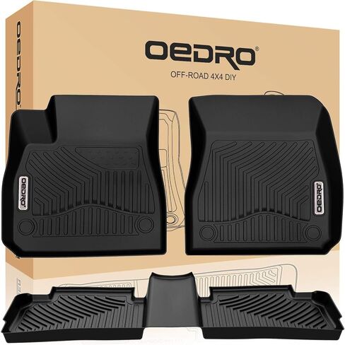 OEDRO Floor Mats Fit for 2016-2025 Chevy Malibu, Custom Fit Malibu 2025 Floor Liners All Weather Protection Car Mats TPE Accessories, 1st and 2nd Row Floor Liners in Saudi Arabia