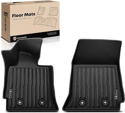 YHTAUTO Floor Mats Fit 2014-2019 Chevrolet Corvette, TPE All Weather Car Mats Waterproof Anti-Slip Odorless Floor Liner, Interior Accessories, 1st Row, Set of 2 in Saudi Arabia
