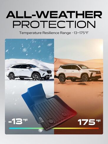 YHTAUTO Floor Mats Fit 2014-2019 Chevrolet Corvette, TPE All Weather Car Mats Waterproof Anti-Slip Odorless Floor Liner, Interior Accessories, 1st Row, Set of 2 in Saudi Arabia